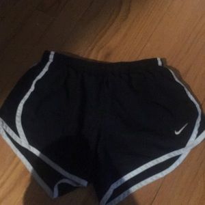 black Nike shorts